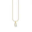 Kép 1/2 - Thomas Sabo aranyozott nyaklánc "Q" betű medállal - KE2256-414-14-L45V