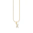 Kép 1/2 - Thomas Sabo aranyozott nyaklánc "X" betű medállal - KE2263-414-14-L45V