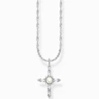 Kép 1/2 - Thomas Sabo ezüst nyaklánc fehér cirkónia kereszt medállal - KE2296-167-14-L45V