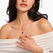 Kép 2/2 - Thomas Sabo aranyozott nyaklánc fekete cirkónia szív medállal - KE2297-995-11-L45V