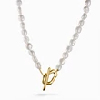 Kép 1/4 - Thomas Sabo sárga arany kapcsos gyöngy nyaklánc - KE2320-430-14-L45 - Natural Beauty