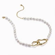 Kép 3/4 - Thomas Sabo sárga arany kapcsos gyöngy nyaklánc - KE2321-430-14-L50V - Natural Beauty