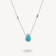 Kép 1/3 - Thomas Sabo elyndra türkiz csepp köves ezüst nyaklánc - KE2331-405-17