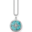Kép 2/3 - Thomas Sabo türkiz iránytű medál - PE833-878-17
