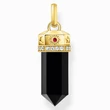 Kép 1/2 - Thomas Sabo aranyozott ónix medál - PE955-177-11