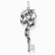 Kép 1/2 - Thomas Sabo ezüst kígyó medál fekete cirkónia kövekkel - PE983-691-11