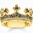 Kép 1/5 - Thomas Sabo arany korona gyűrű - TR2208-414-11-48