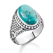 Kép 1/4 - Thomas Sabo türkiz gyűrű - TR2241-878-17
