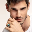 Kép 4/4 - Thomas Sabo türkiz gyűrű - TR2241-878-17