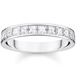 Kép 1/2 - Thomas Sabo pavé fehér köves gyűrű - TR2358-051-14-48