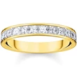 Kép 1/2 - Thomas Sabo pavé gyűrű fehér kövekkel - TR2358-414-14-48