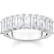 Kép 1/2 - Thomas Sabo pavé fehér köves gyűrű - TR2366-051-14-54