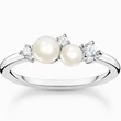 Kép 1/2 - Thomas Sabo dupla gyöngyös ezüst gyűrű - TR2368-167-14-48