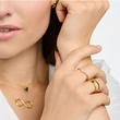 Kép 2/2 - Thomas Sabo gyűrű zöld kővel - TR2395-472-6-50