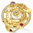 Kép 1/2 - Thomas Sabo aranyozott bolygó gyűrű - TR2445-565-7-54