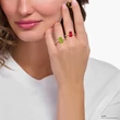 Kép 3/3 - Thomas Sabo x HARIBO zöld gumimaci gyűrű - TR2459-414-6-50