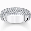 Kép 1/2 - Thomas Sabo áttetsző cirkónia köves ezüst gyűrű - TR2460-051-14-50