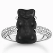 Kép 1/3 - Thomas Sabo x HARIBO fekete gumimaci gyűrű - TR2478-052-11-50