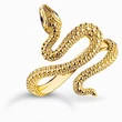 Kép 1/2 - Thomas Sabo aranyozott kígyó gyűrű - TR2483-427-39-48