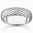 Kép 1/2 - Thomas Sabo ezüst kígyómintás gyűrű - TR2489-637-21-52