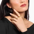 Kép 2/4 - Thomas Sabo sárga arany lánc gyűrű - TR2502-413-39-50