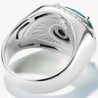 Kép 3/4 - Thomas Sabo türkiz ovális ezüst gyűrű - TR2505-405-17