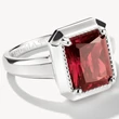 Kép 2/3 - Thomas Sabo elyndra piros cirkónia köves nyolcszög foglalatú ezüst gyűrű - TR2528-051-10