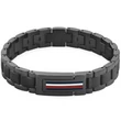 Kép 1/2 - Tommy Hilfiger fekete nemesacél férfi karkötő - 2790597