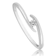 Kép 2/2 - Velekey Diamond gyémánt eljegyzési gyűrű 0,04 ct. - BRI0400W-60
