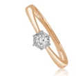 Kép 2/2 - Velekey Diamond gyémánt eljegyzési gyűrű 0,10 ct. - BRI31629R-49