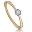 Kép 2/2 - Velekey Diamond gyémánt eljegyzési gyűrű 0,05 ct. - BRI31631Y-51