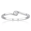 Kép 2/2 - Velekey Diamond gyémánt eljegyzési gyűrű 0,05 ct. - BRS5856-005W-49