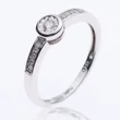 Kép 1/2 - Velekey Diamond gyémánt eljegyzési gyűrű 0,10 ct. - BRS5860-010W-51