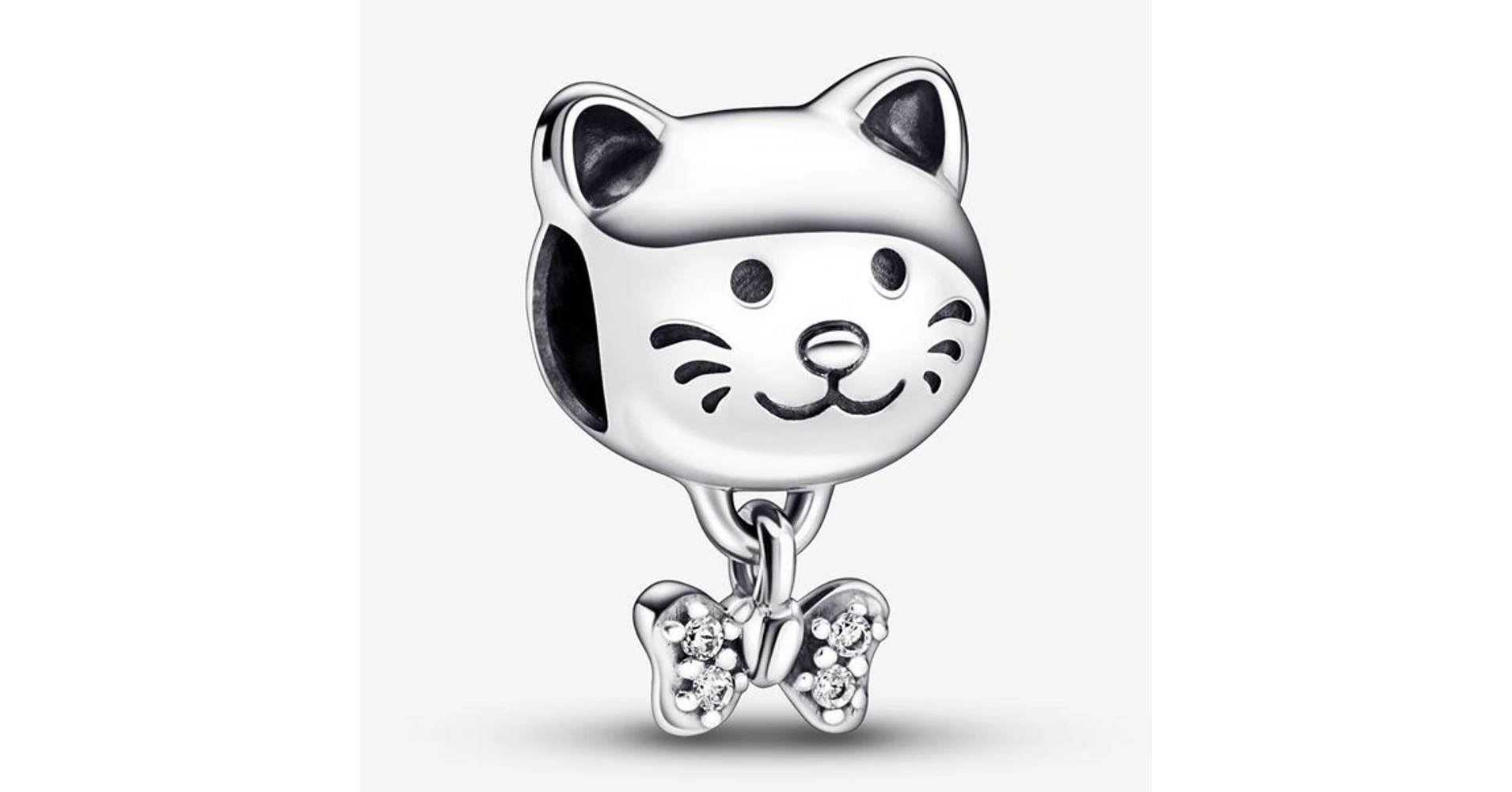 Pandora cica & nyakkendő charm - 792255C01 - Pandora charmok