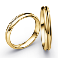 Sárga arany karikagyűrűk