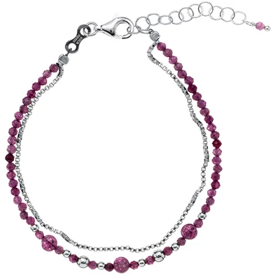 Alisia női karkötő - AL3054-Argento-Rubino - Collette