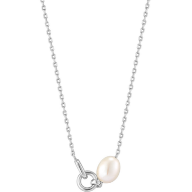 Ania Haie ezüst nyaklánc gyöngy medállal - N043-02H