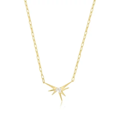 Ania Haie aranyozott nyaklánc - N053-01G - Gold Sparkle Spike