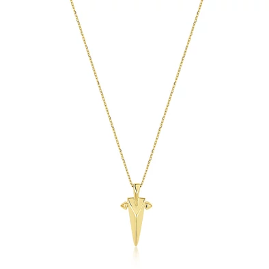 Ania Haie aranyozott nyaklánc - N053-03G - Gold Geometric Point