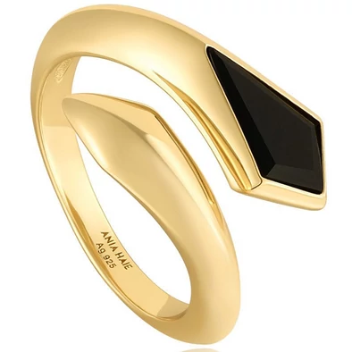 Ania Haie aranyozott nyitott gyűrű - R053-03G