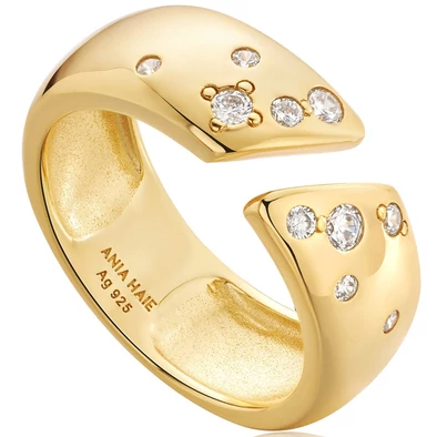 Ania Haie aranyozott nyitott gyűrű - R054-04G