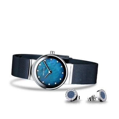 Bering női óra + fülbevaló szett - 10126-307-GWP - Classic