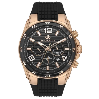 Bigotti Milano Raffinato Black Rosegold férfi karóra - BG.1.10552-5