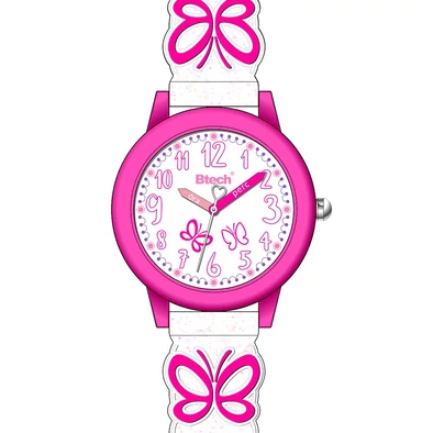Btech junior gyerek óra - BTKW2006 - Rózsaszín pillangók