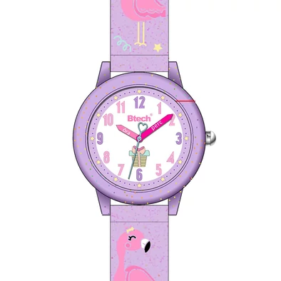 Btech junior gyerek óra - BTKW2008 - Lila flamingók