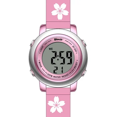 Btech junior gyerek óra - BTKW3004 - Rózsaszín virágok Btech junior gyerek óra - BTKW3004 - Rózsaszín virágok