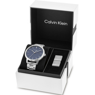 Calvin Klein férfi óra és mandzsettagomb szett - 35700007 - Linked