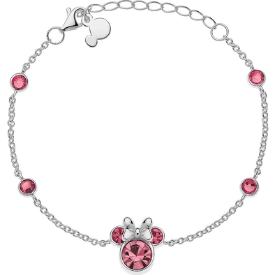 Disney rózsaszín köves Minnie karkötő - BS00062SRUL-55.CS
