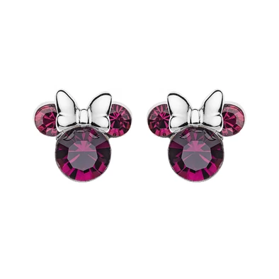 Disney Minnie februári születésköves fülbevaló - ES00013SFEBL.CS