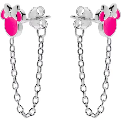 Disney Minnie pink láncos fülbevaló - ES00051SL.CS Disney Minnie pink láncos fülbevaló - ES00051SL.CS